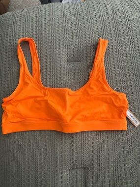 SKIMS Orange Lightweight Swim Bikini Top